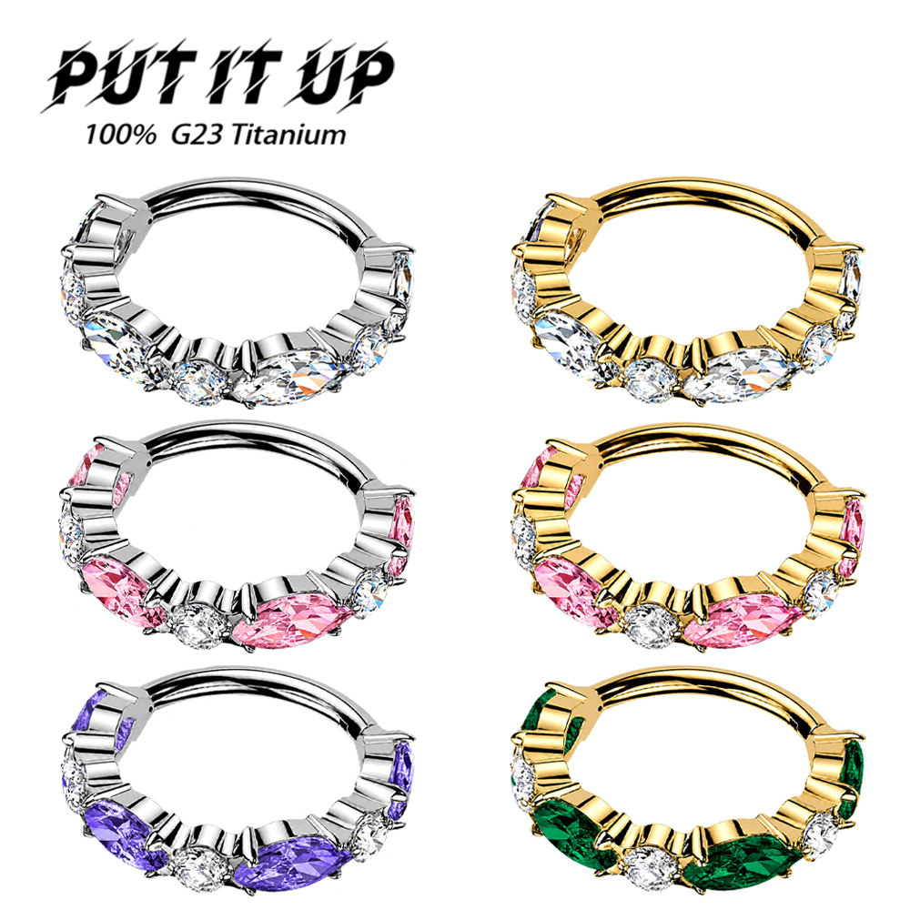 Septum Clicker Ring - PUTITUP ASTM F136 G23 Tytanowy Pierścień