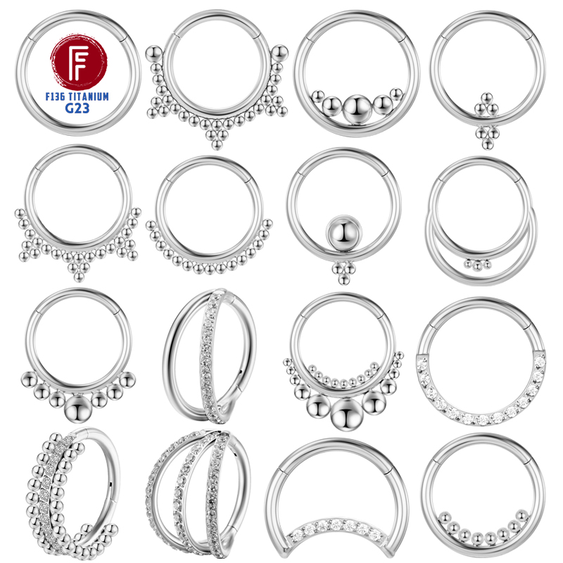 Septum Clicker Ring - Hurtownia biżuterii do ciała: kolczyki do