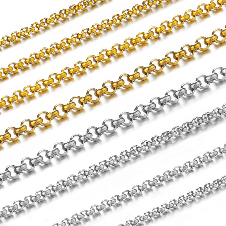 Body Jewelry Gauges - 1 Metr Łańcuszka ze Stali Nierdzewnej