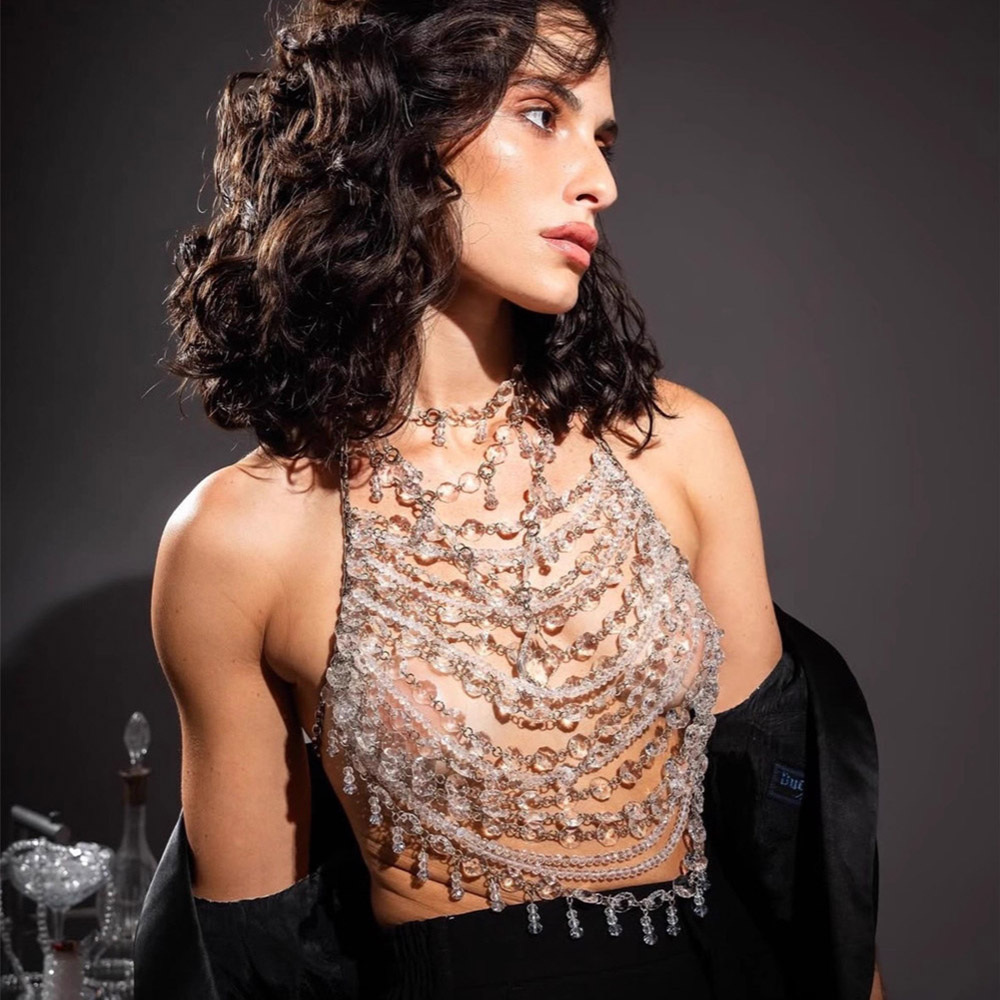 Body Jewelry Vest - Ręcznie Robiona Kamizelka z Koralików z