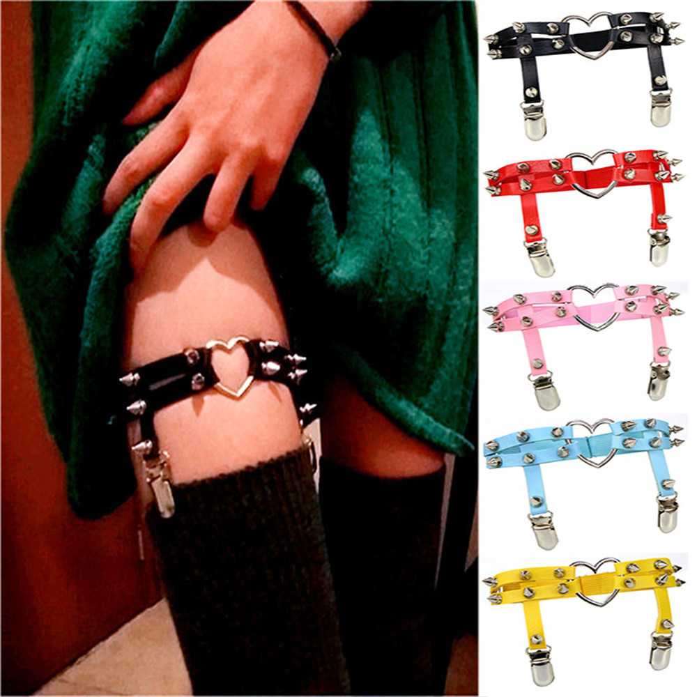 Body Jewelry For Women - 1Pcs Kobiety Punk Goth Heart PU