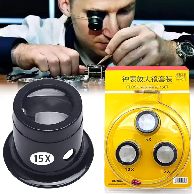 Body Jewelry Tool - Zestaw lup do naprawy zegarków, lupa
