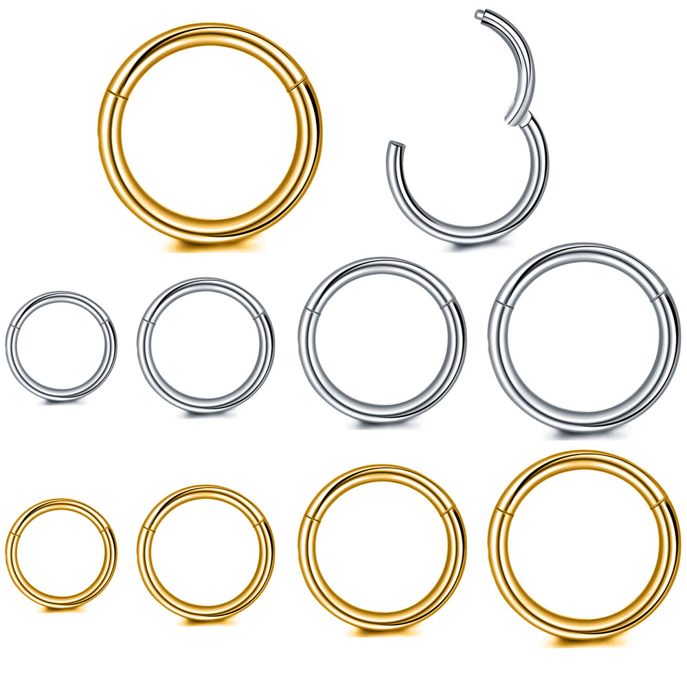 Septum Clicker Ring - 316L Pierścionki na nos ze stali