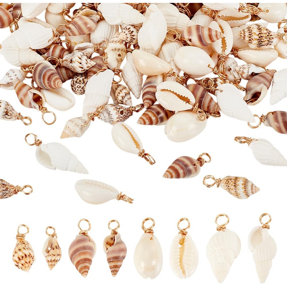 Body Jewelry Beach - 100 sztuk 4 style naturalne muszle
