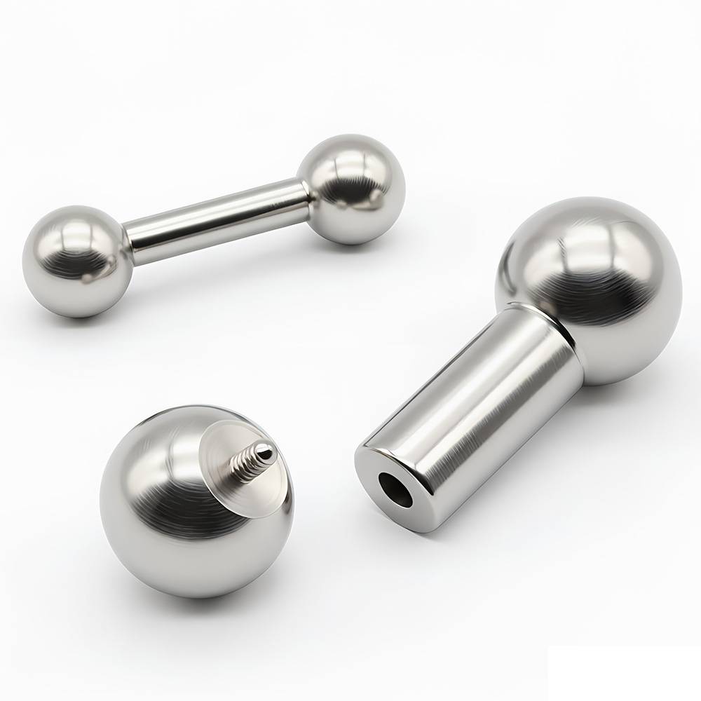 Body Jewelry Gauges - 1Pc 12G-00G prosta sztanga ze stali