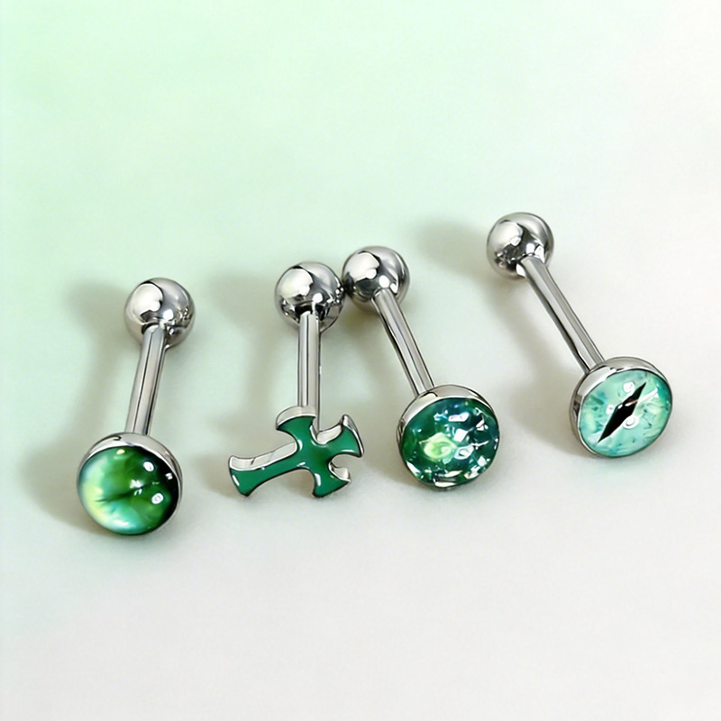 Body Jewelry Quality - 1 szt. Wysokiej Jakości Modny Zielony