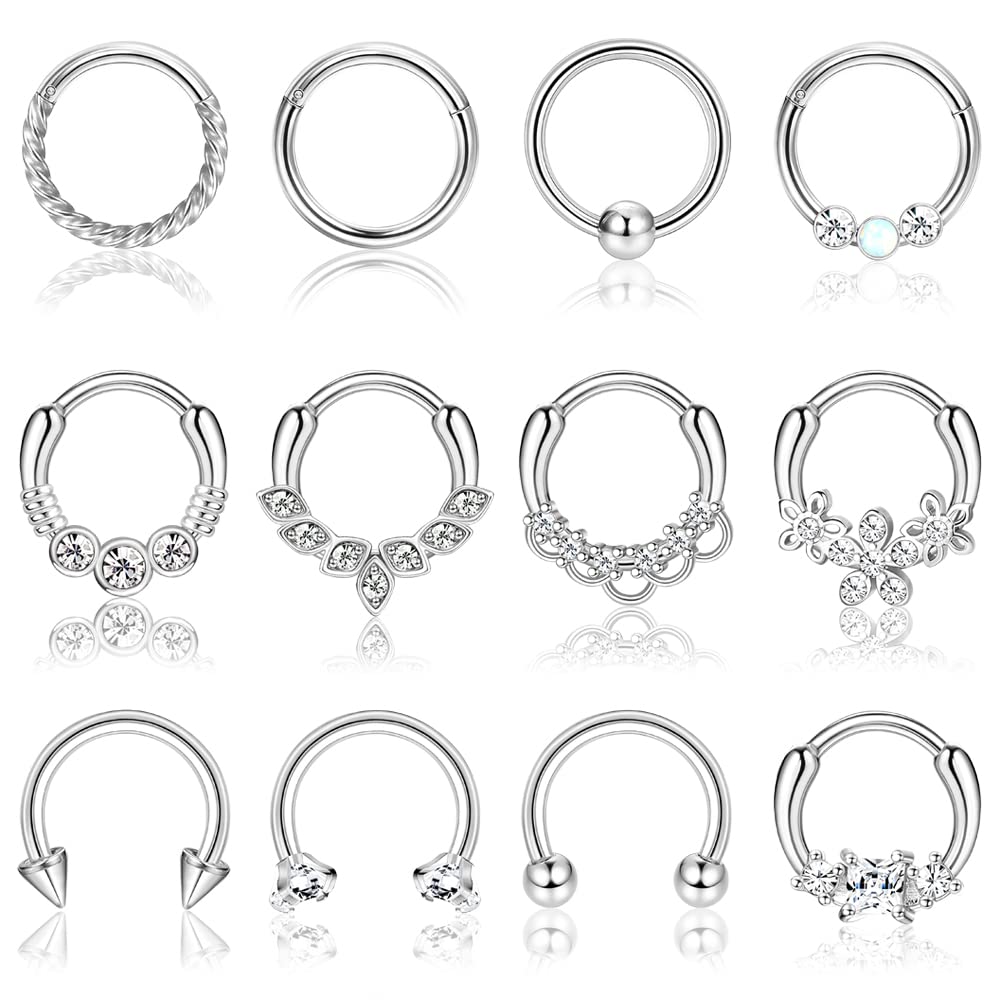 Septum Clicker Ring - Drperfect przegroda pierścień zatrzaskowe ze stali
