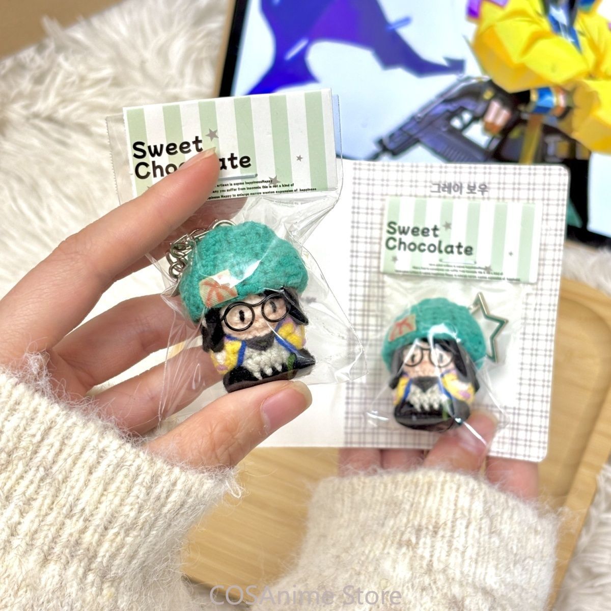 Body Jewelry Beach - VALORANT Killjoy Gra Cosplay Dzianinowa Mini