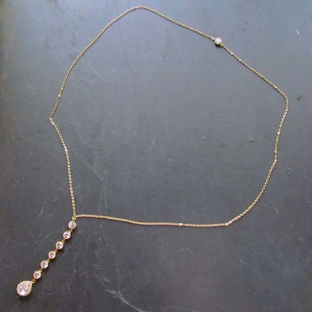 Stonefans Drop Back Chain Nasz – Body Jewelry Hot recenzja i cena