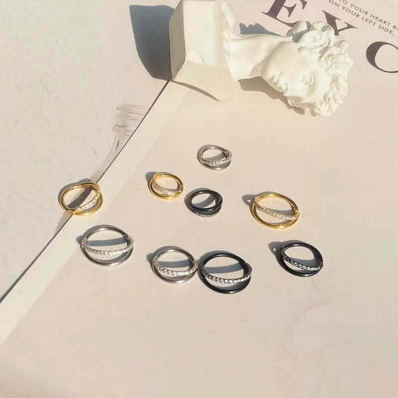 F136 Titanium 16G Hinged Segme – Septum Clicker Ring recenzja i cena