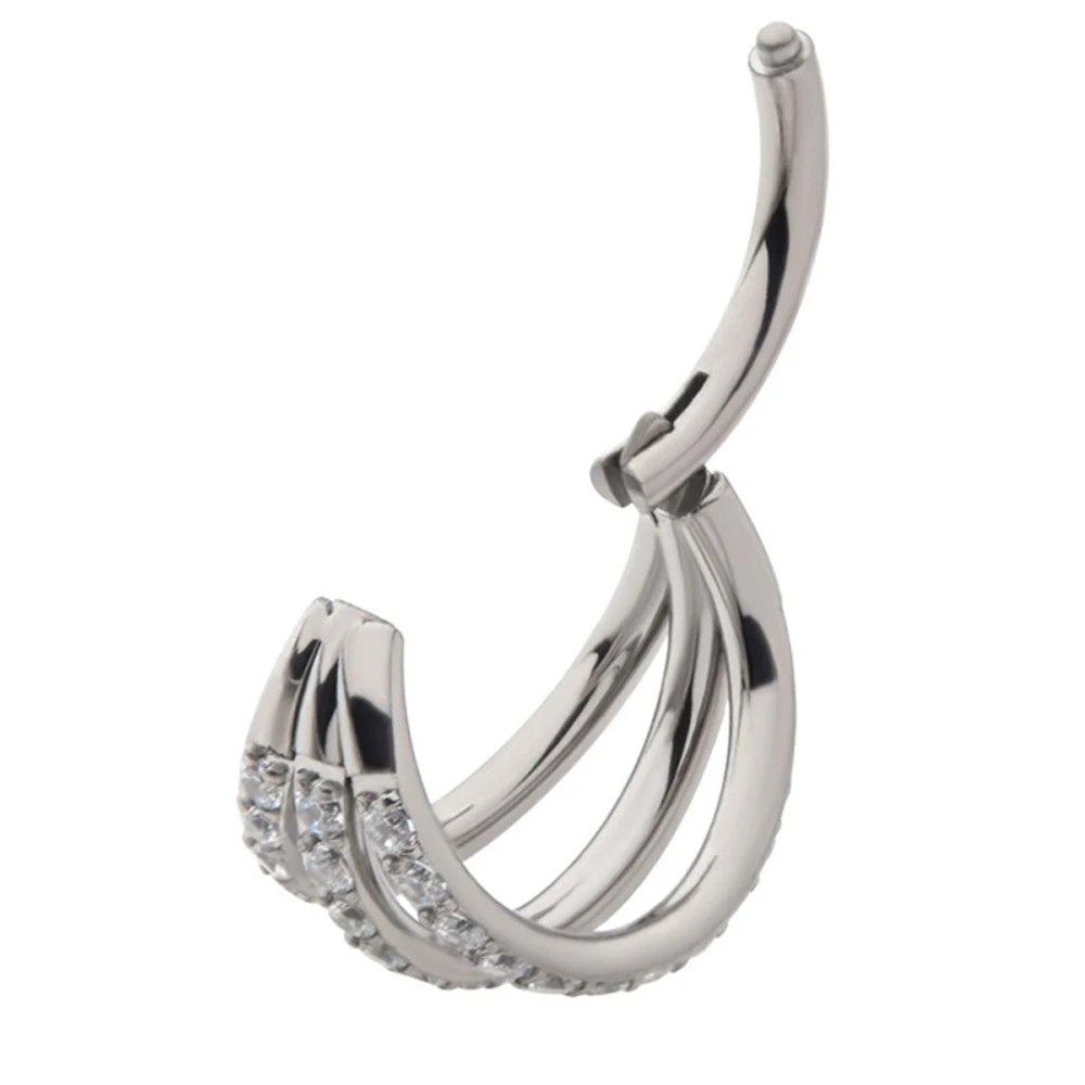 F136 Titanium 16G Hinged Segme – Septum Clicker Ring recenzja i cena