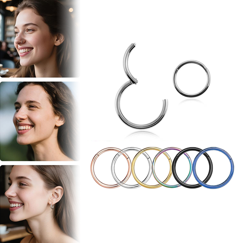 Kolczyk typu clicker ze stali  – Septum Clicker Ring recenzja i cena