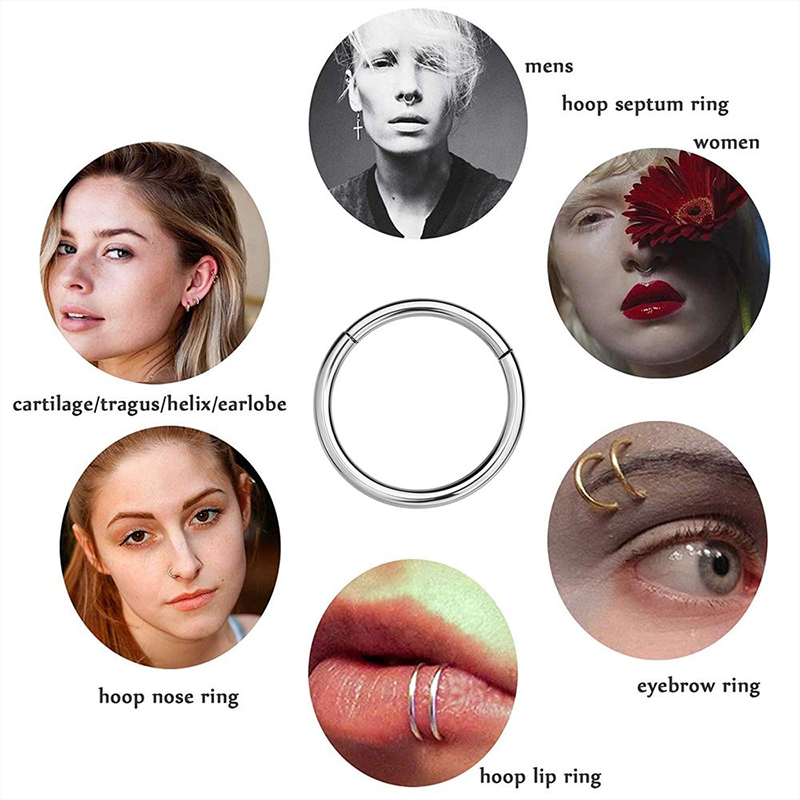 Kolczyk typu clicker ze stali  – Septum Clicker Ring recenzja i cena