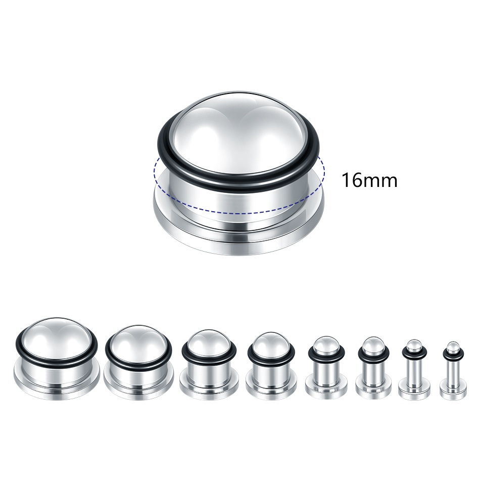 1 para tunel do ucha ze stali  – Body Jewelry Gauges recenzja i cena