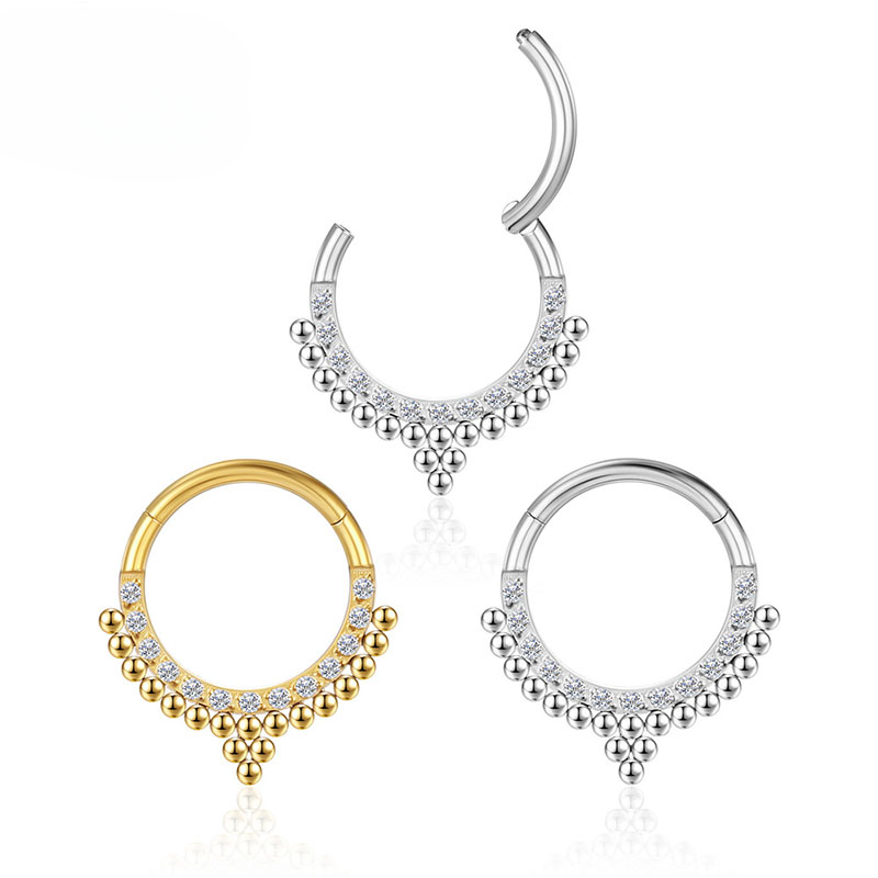 G23 tytanowe piercing kolczyki – Septum Clicker Ring recenzja i cena