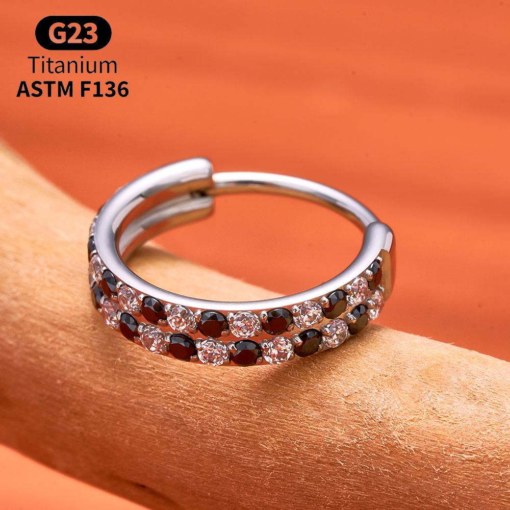 Kolczyk segmentowy z tytanu G2 – Septum Clicker Ring recenzja i cena