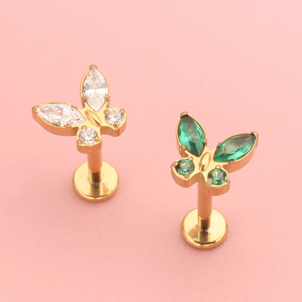 Zestaw kolczyków sztyftów z wy – Body Jewelry Quality recenzja i cena