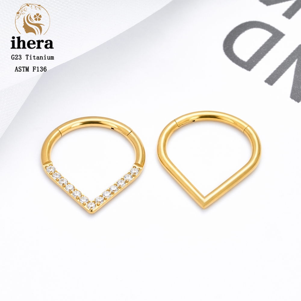 G23 Titanium F136 Water Drop N – Septum Clicker Ring recenzja i cena