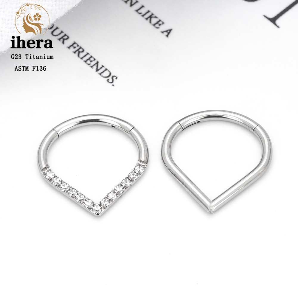 G23 Titanium F136 Water Drop N – Septum Clicker Ring recenzja i cena