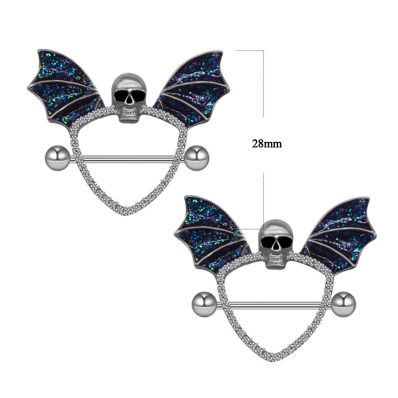Bling Skull Wing nietoperz cza – Body Jewelry Quality recenzja i cena