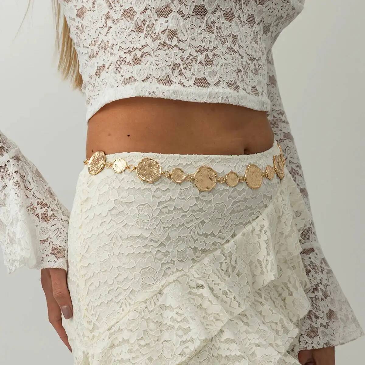 Punkowe złote okrągłe łańcuszk – Body Jewelry Dress recenzja i cena