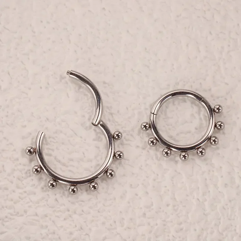 ASTM F136 tytan antyalergiczny – Septum Clicker Ring recenzja i cena