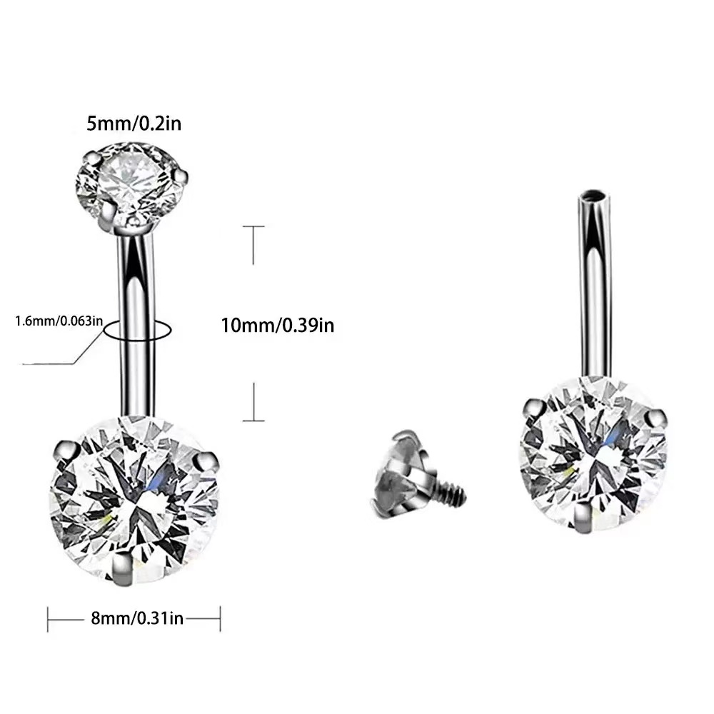 Zestaw do piercingu pępka 8 sz – Body Jewelry In Bulk recenzja i cena