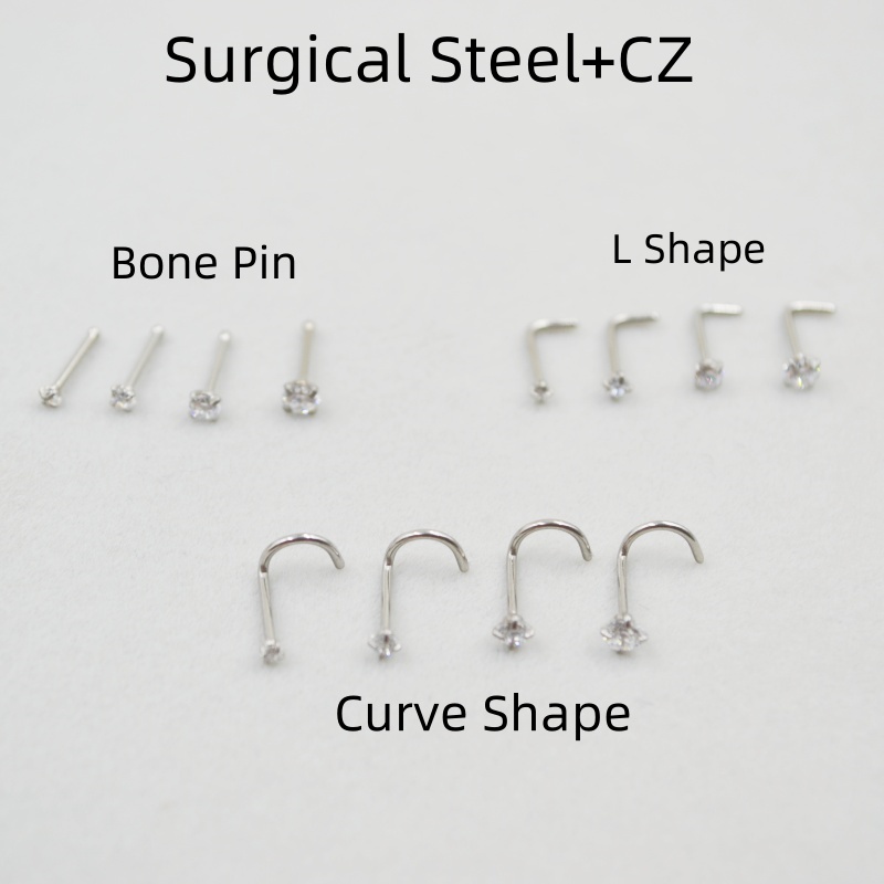 Hurtownie 50 sztuk/partia 20G  – Nostril Screw Pin recenzja i cena