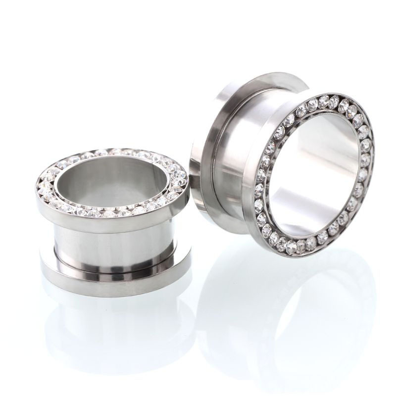 2 szt./lot Kryształowe tunele  – Body Jewelry Gauges recenzja i cena
