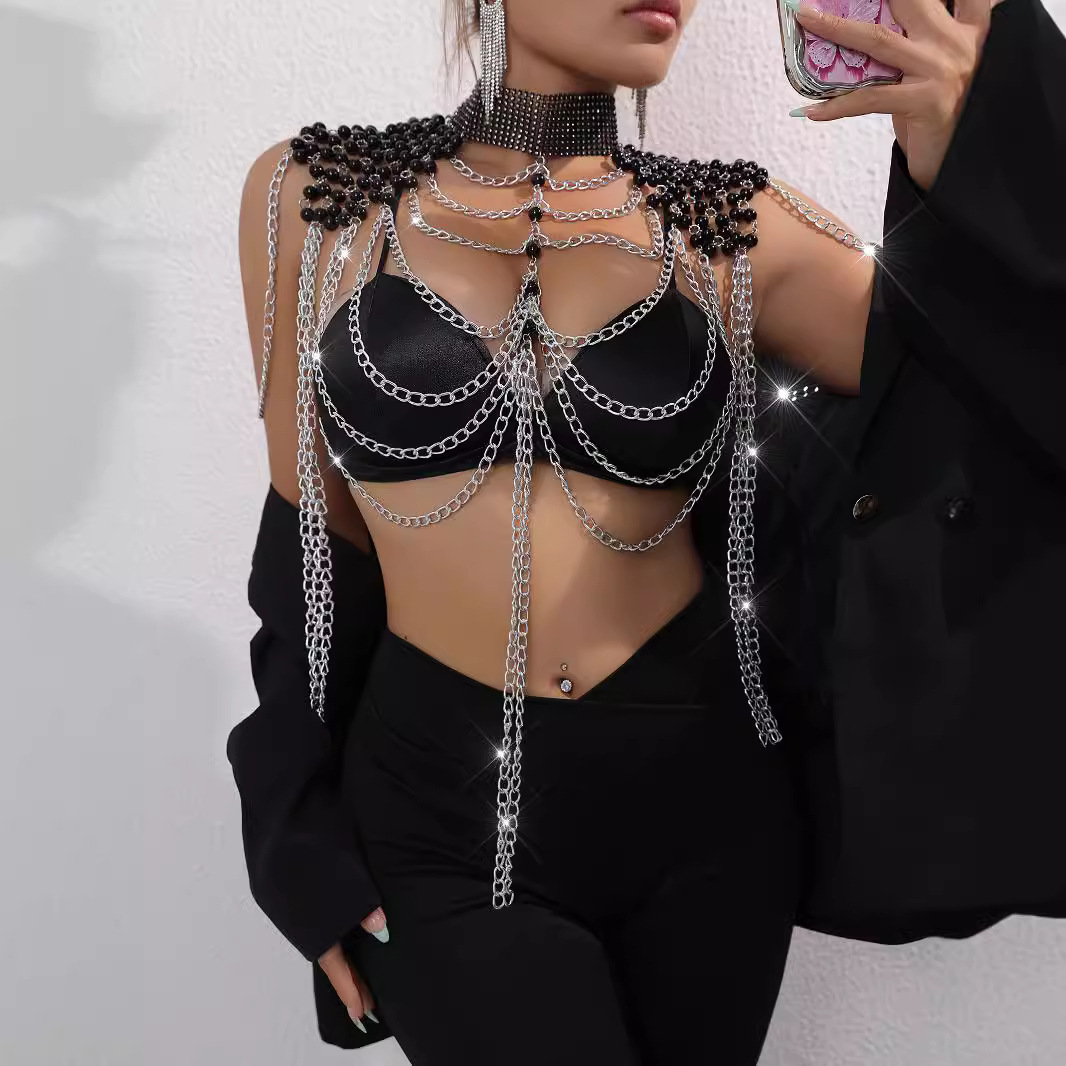 Damski Bikini Perła Kamizelka  – Body Jewelry Vest recenzja i cena