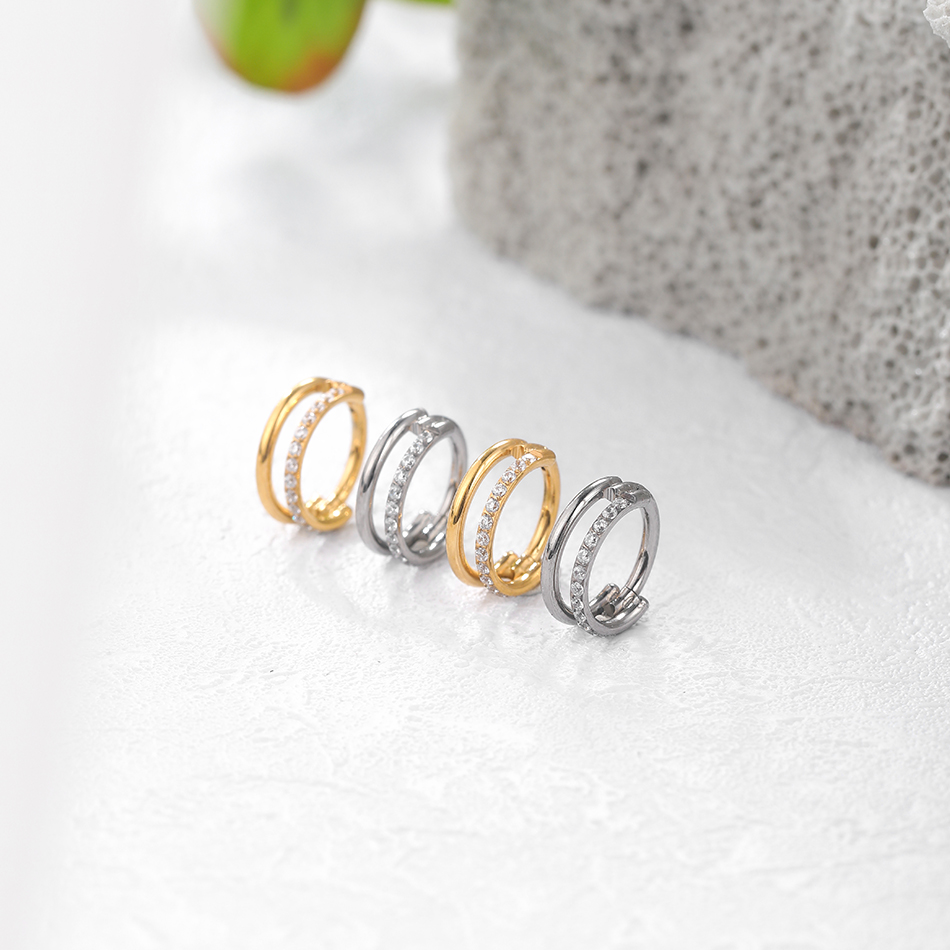 1szt Tytanowy kolczyk w kształ – Septum Clicker Ring recenzja i cena