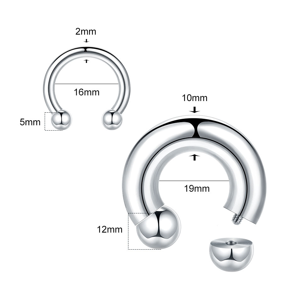 1 szt. 18G-00G Pierścień podko – Body Jewelry Gauges recenzja i cena