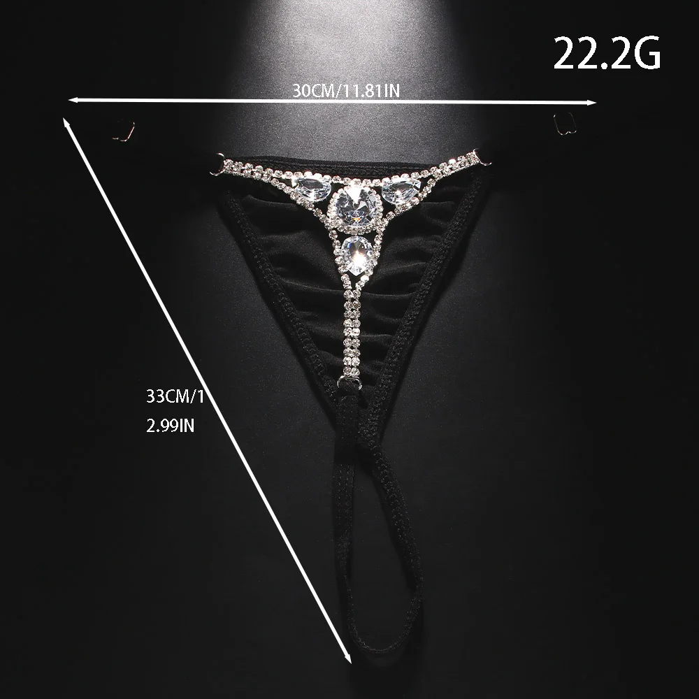 Seksowne okrągłe stringi ze st – Body Jewelry Rhinestone recenzja i cena