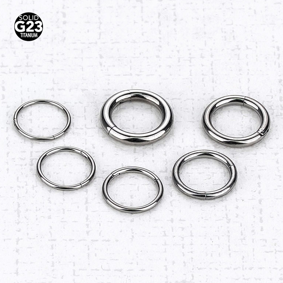 1PC G23 Tytanowy pierścień seg – Septum Clicker Ring recenzja i cena