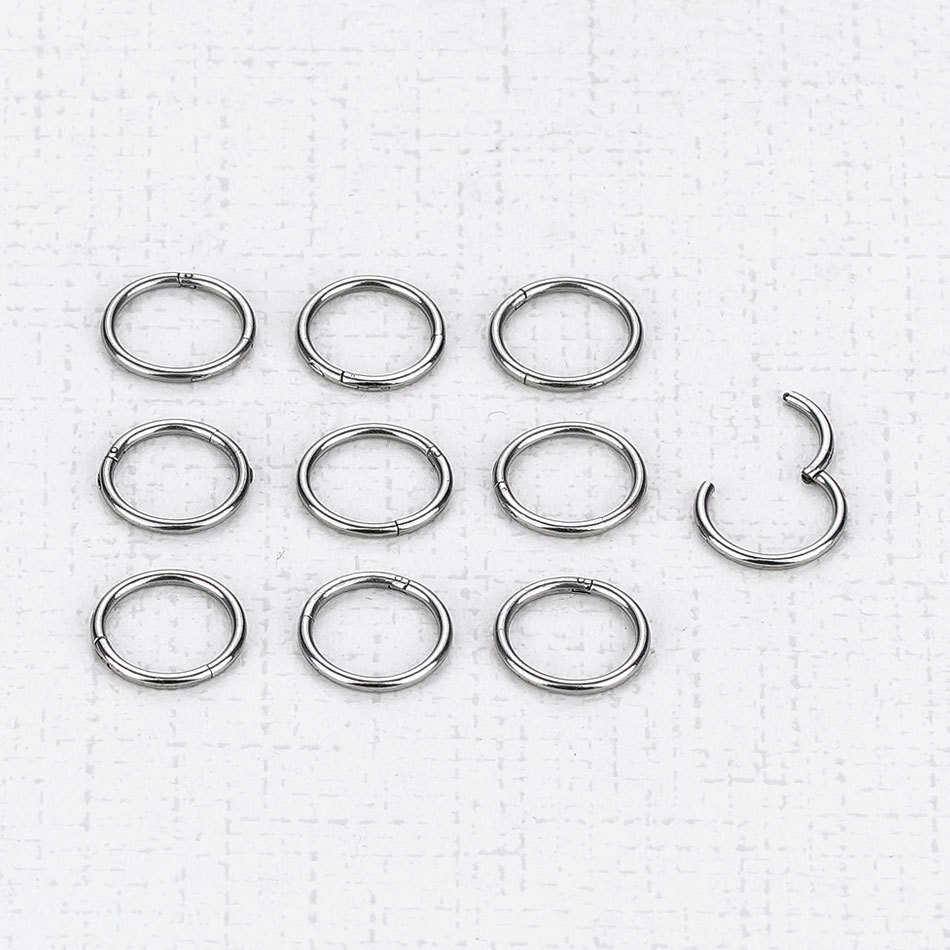 1PC G23 Tytanowy pierścień seg – Septum Clicker Ring recenzja i cena