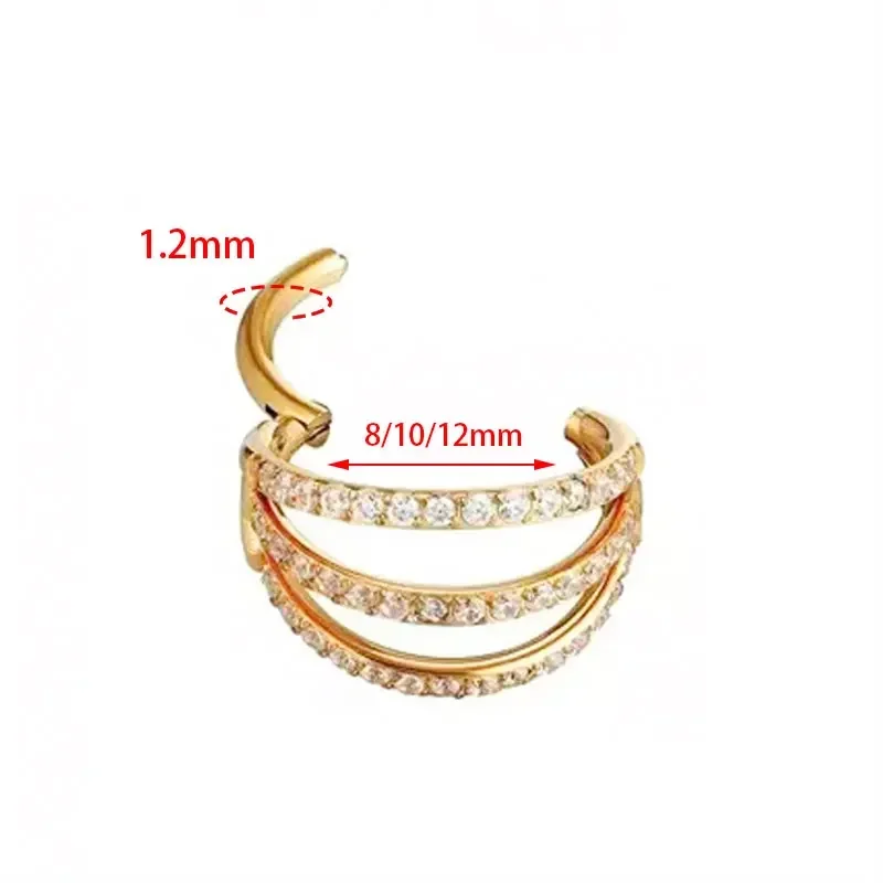 G23 Titanium Hinged Segment No – Septum Clicker Ring recenzja i cena
