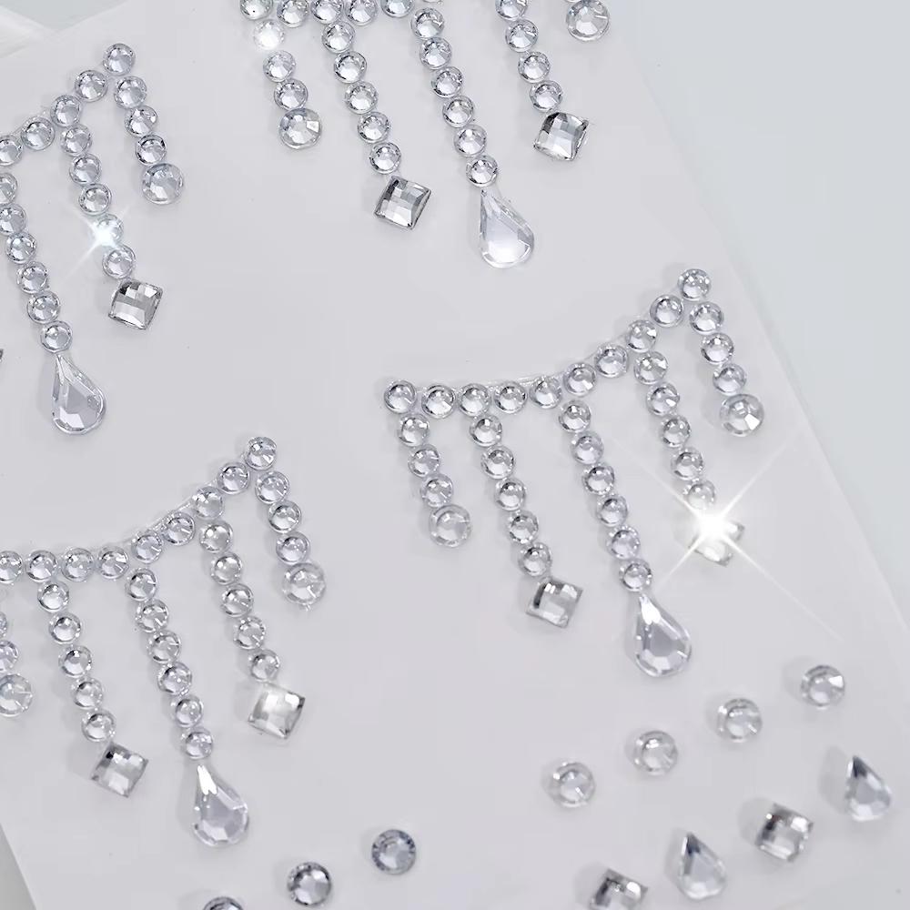 1/5 Arkusze Naklejki na biżute – Body Jewelry Rhinestone recenzja i cena