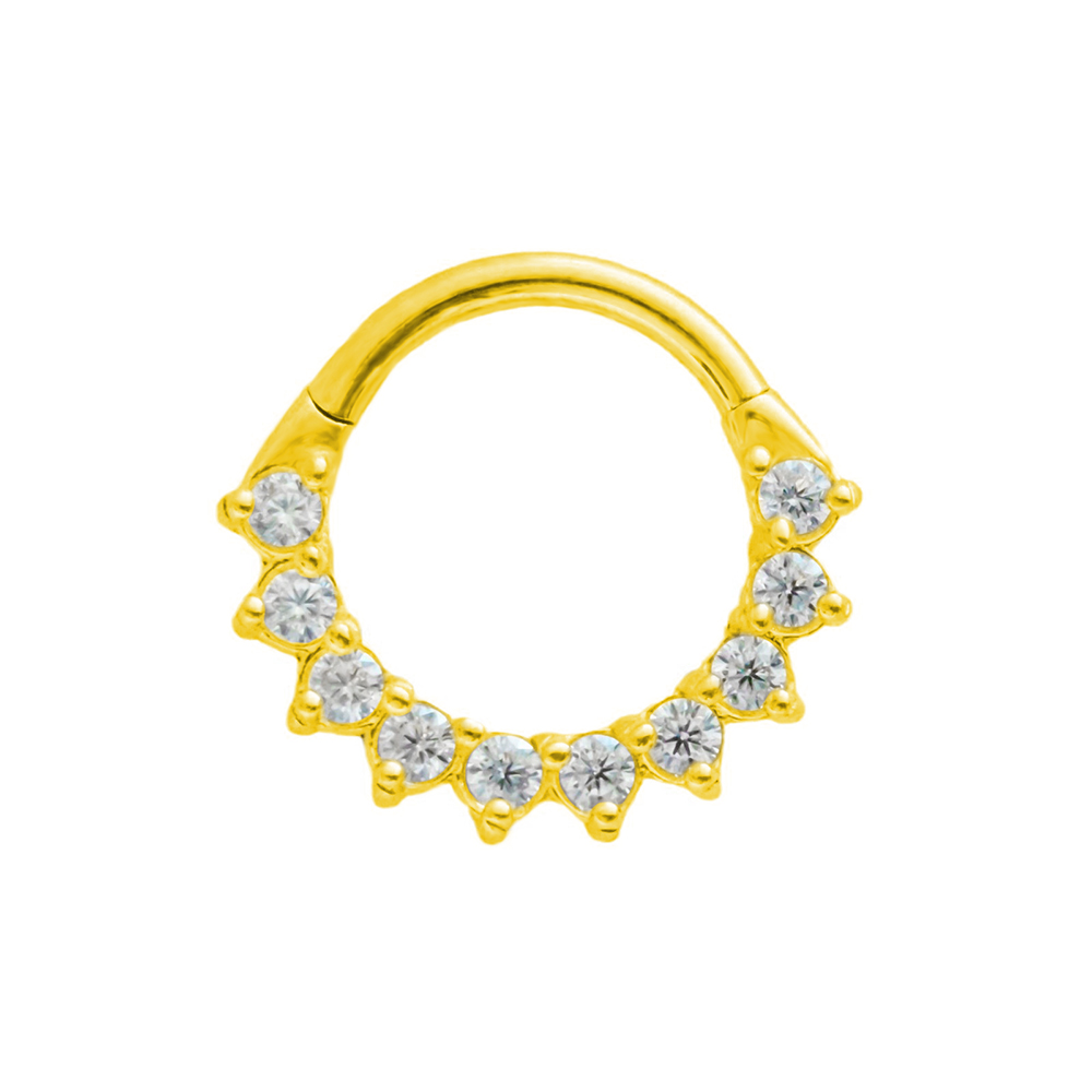 Trapez CZ przegroda 100% stal  – Septum Clicker Ring recenzja i cena